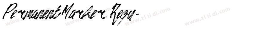 PermanentMarker Regu字体转换